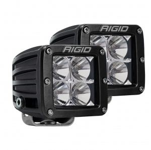 Coppia fari LED Rigid Industries D-Series Pro 3"x3" Flood 