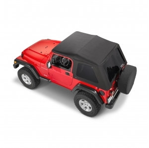 MasterTop SkyMaster® Frameless Fastback Soft Top per Jeep Wrangler TJ