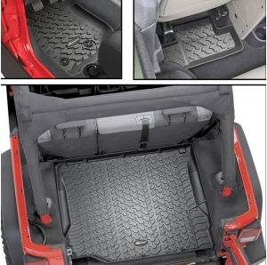 Combo Tappetini Quadratec All Weather per Jeep Wrangler JK 2 porte