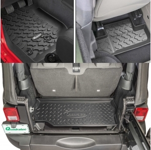 Combo Tappetini Quadratec All Weather per Jeep Wrangler JK 2 porte