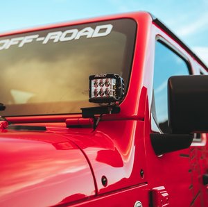 Piastra Rigid Industries da parabrezza per faretti per Jeep Wrangler JL